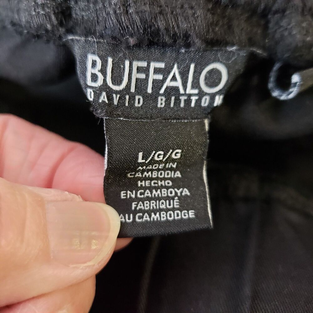 Buffalo David Bitton Black Tencel Loose Jogger Pants womens size L large - Picture 6 of 8